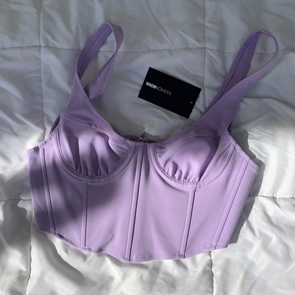 Princess Polly Tops - Purple corset style top
